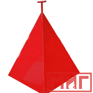 Фото 11 - Пожарная пирамида для пожарного гидранта 500x500x800 (Трехгранная).